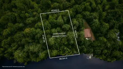 Welcome to 166 Chemin du Camp, the perfect opportunity to build your dream waterfront cottage on Lac...