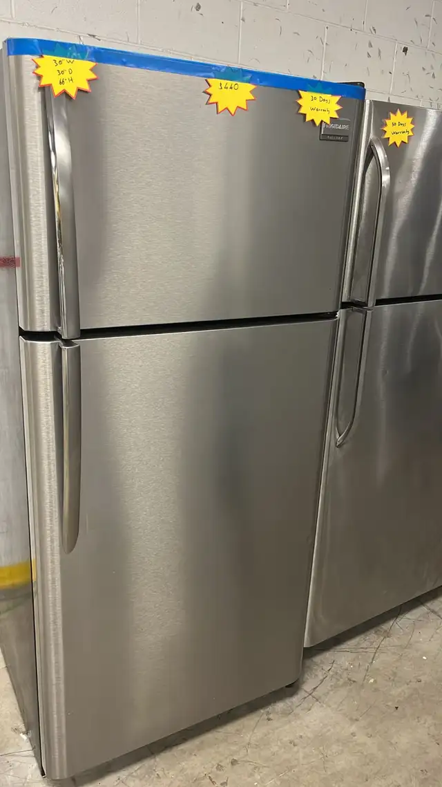 Frigidaire 30” Stainles Stell Fully Tested  30-Day Warranty in Refrigerators in Kitchener / Waterloo - Image 2
