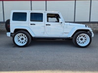 Look unique ALL WHITE Jeep Wragler Unlimited. Roues Vision 22x14" blanches sur pneus Mud Terrain 33x... (image 7)