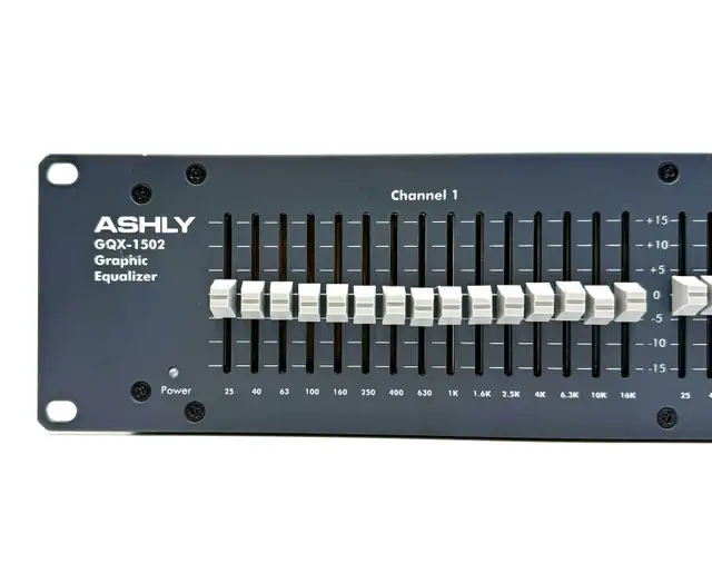 Ashly GQX-1502 Dual 15-Band Stereo Graphic Equalizer - $169 in General Electronics in Mississauga / Peel Region - Image 3