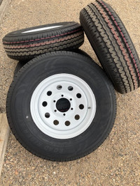 New Road Rider ST IV Tires & Rims (White 6 Bolt) (ST235/80R16)