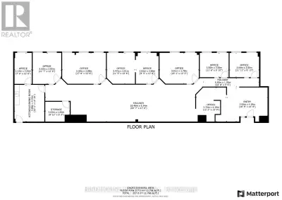 Second Floor 3458 Sq Ft Unit For Large Office Or Could Be Demised Into A Smaller 1500 Sq Ft Unit. Cu...