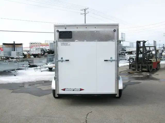 2025 Weberlane CARGO 6' X 10' V-NOSE 1 ESSIEU RAMPE 6'.6 4 D-RIN in Cargo & Utility Trailers in Laval / North Shore - Image 6