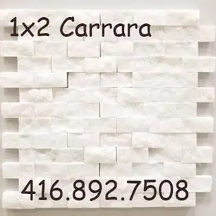 1x2 Carrara Stone Veneer Fireplace Stone Panel Wall Cladding, View more