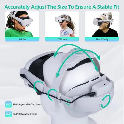 Noiposi 7500mAh Battery Head Strap for Meta Quest 3/3S/Quest, View more