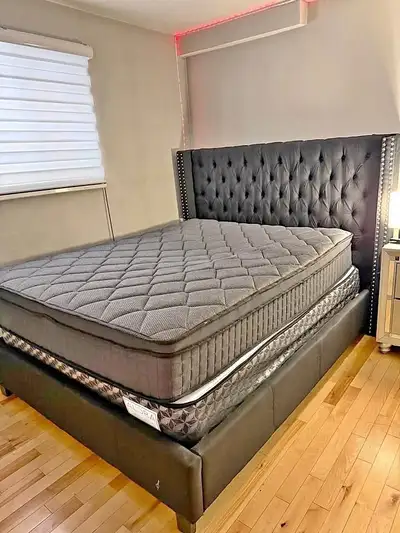 Brand New Bed Frame – Cadre de Lit Moderne avec Livraison Gratui, View more