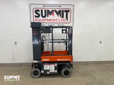 500 lb platform capacity in a compact push-around frame. That capacity plus an 18 ft working height...