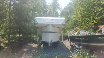 Truck Camper with Custom Dual Axle Trailer Price was dropped due to some issues with the camper ment...