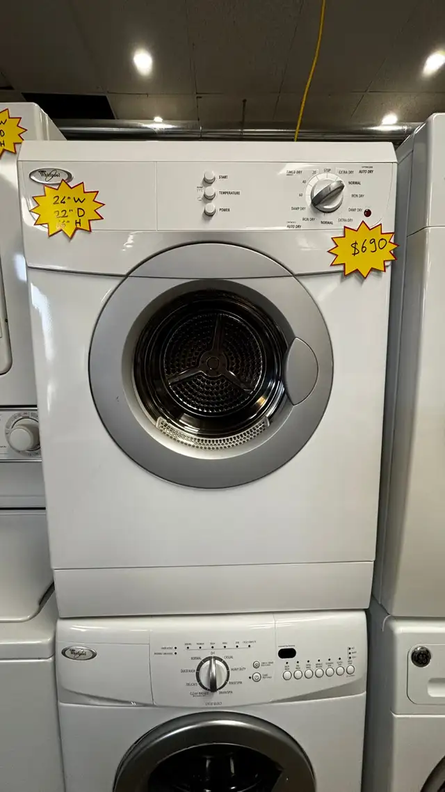 24” Stackable Whirlpool Front Load Washer&Dryer Works Perfect in Washers & Dryers in Kitchener / Waterloo - Image 6