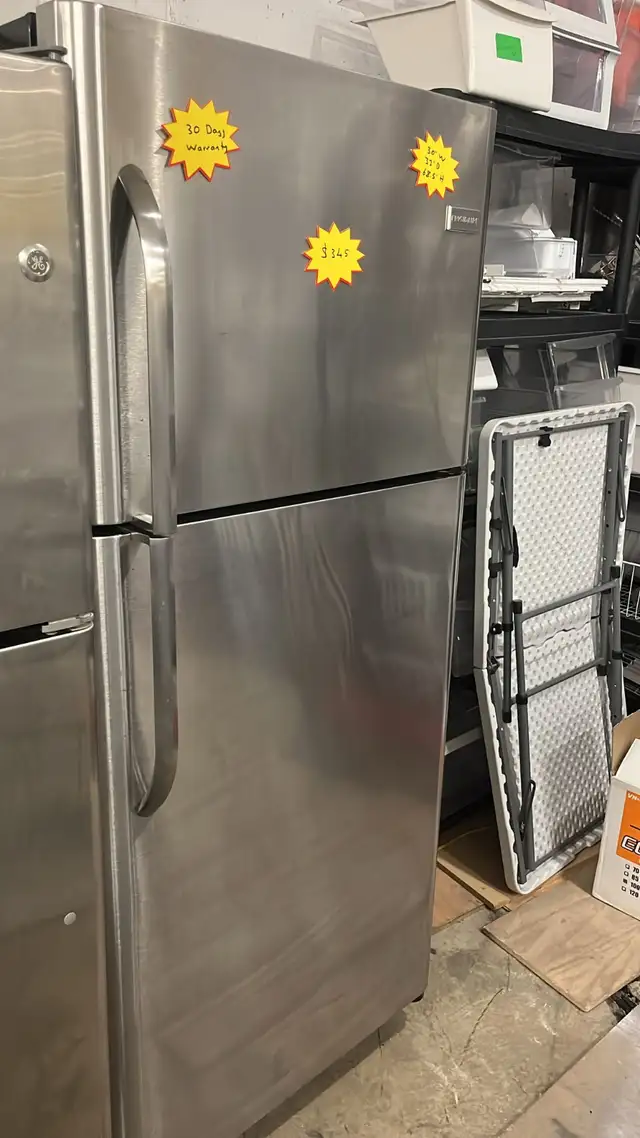 Frigidaire Stainless Stell 30” Refrigerator Fully Tested in Refrigerators in Kitchener / Waterloo - Image 3