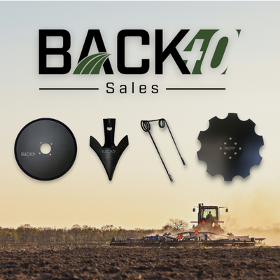 Back40 Tillage Wear Parts- Harrow Tines, Blades, Bearings, Sweeps, and Spikes Back40 aftermarket til...