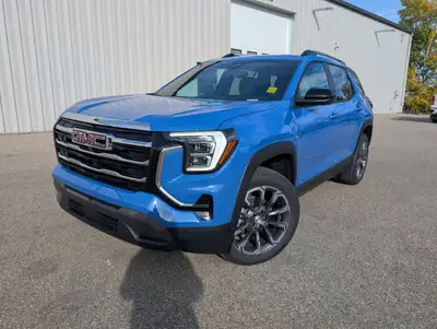 Experience the 2026 GMC Terrain FWD Elevation, a new blue SUV equipped with front-wheel drive that p...
