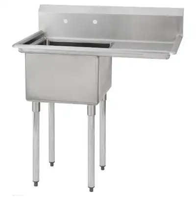 Evier 24x24 cuve bassin de stainless pour shop garage usine, View more