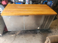 5ftx3ft stainless island 2in thick butcher block counter tops