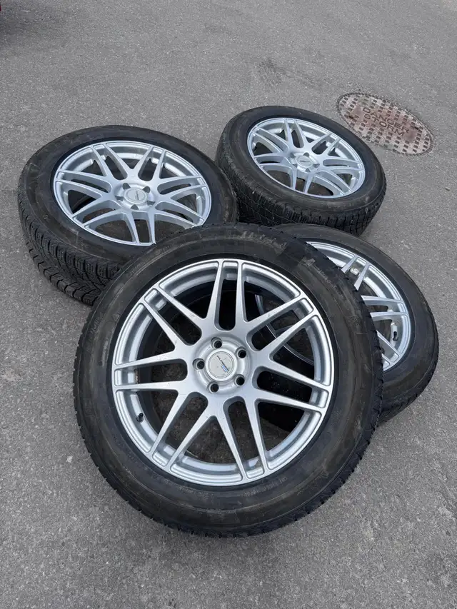 235/55/19 Audi SQ5 Benz GLC300 Michelin x ice snow tires 5x112 in Tires & Rims in City of Toronto - Image 4