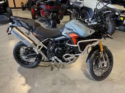 Price, plus freight, PDI, fees and taxes. 2026 Triumph TIGER 900 RALLY PRO DESERT EDITION . .