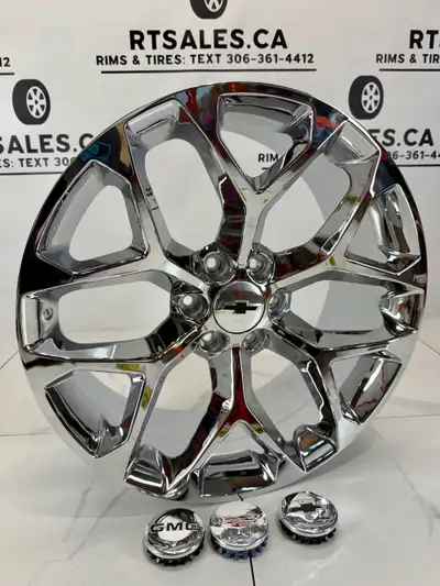 Set of four NEW Replica GMC Snowflake 22 inch rims New rims in boxes. FIts Chevy Chevrolet Gm GMC 15...