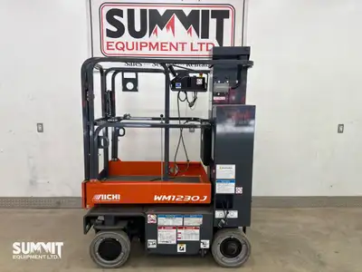 18 ft working height in a footprint that fits tight indoor aisles. Only 124 hours on the clock. Mess...
