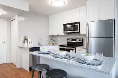 Fully renovated and standard stylish studio suites at Nelson and Burrard, adjacent to the Central Bu...