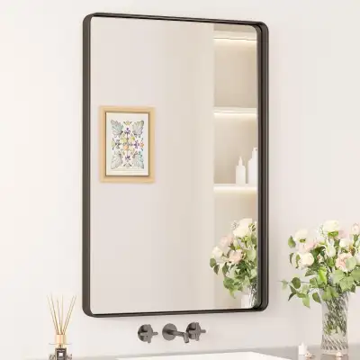 BRAND NEW - Keonjinn Black Bathroom Mirrors for Vanity... LOT# 9, View more