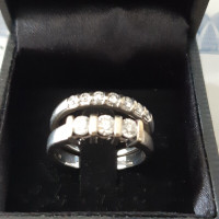 14k gold Earth made diamond Wedding ring Only- $750