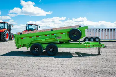 Welcome to Tractorland Trailers! 83" x 14' Tandem Axle Dump Low-Pro Dump 8" x 13 lb. I-Beam Frame 2...