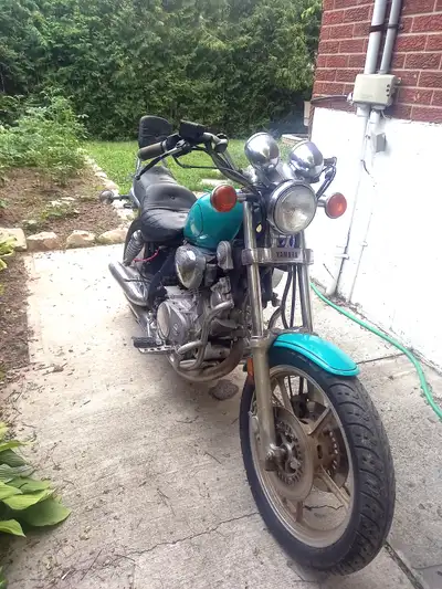 Complete original motorcycle. Engine ran after being bump-started. Needs starter gear/starter repair...