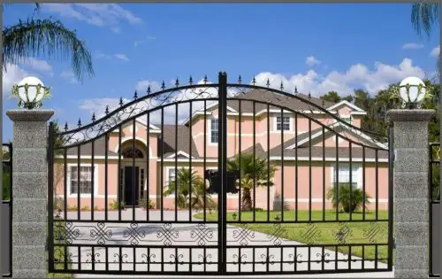 NEW WROUGHT IRON DRIVEWAY ENTRY GATE MANY DESIGNS & SIZE OPTIONS in Other in Winnipeg - Image 9