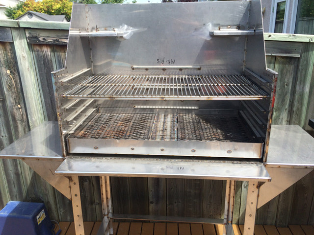 FIRE & CHARCOAL BBQ GRILL - Custom Made - Stainless Steel in BBQs & Outdoor Cooking in Winnipeg