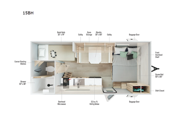 2026 Winnebago Access 15BH in Travel Trailers & Campers in Penticton - Image 3