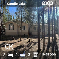 Candle Lake home with small bunker cabin