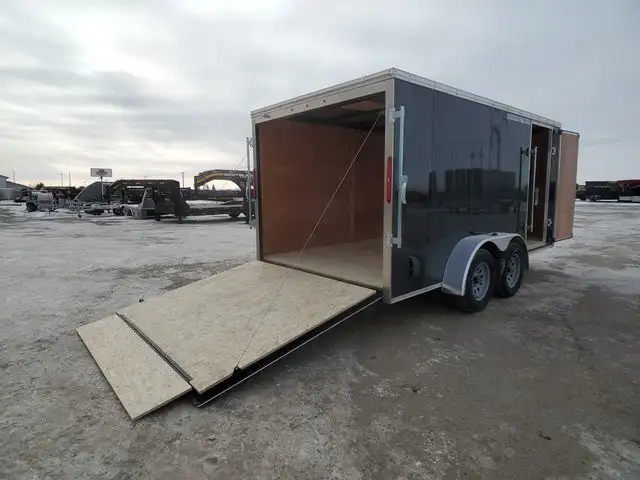 2026 FACTORY OUTLET TRAILERS 7x14ft Enclosed Cargo in Cargo & Utility Trailers in Calgary - Image 8