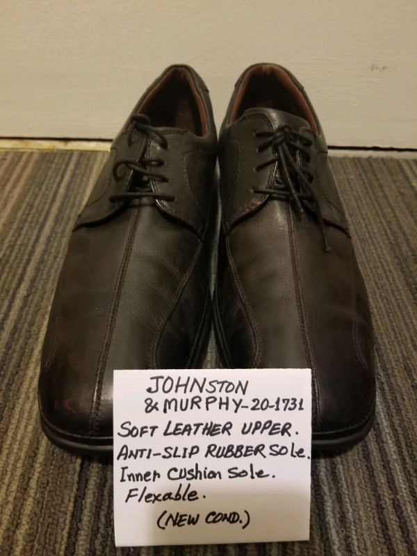 JOHNSTON & MURPHYSoft Leather,Flexible Dress Shoes,Size: 10.5 dans Chaussures pour hommes  à Ville de Toronto