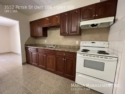Welcome to 3552 Peter St Unit 106, a charming main floor 1 bedroom, 1 bathroom apartment located in...