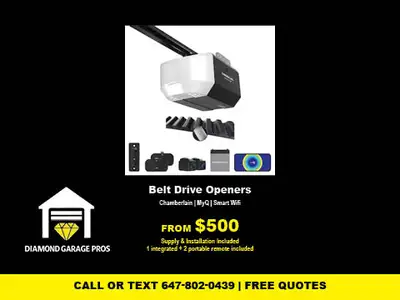 Chamberlain Belt Drive Opener – Smart WiFi | From $500, View more