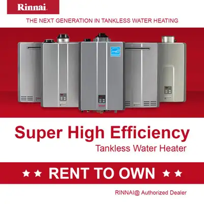 Buy, Finance, Rent High Efficiency Tankless Water Heater. Rinnai, View more