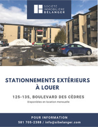 Espace de stationnement - Limoilou - Près Centre Vidéotron