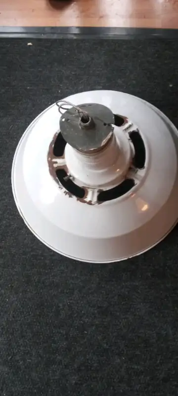 White enamel light shade, View more