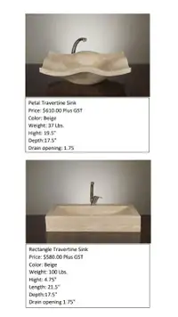 Assorted Stone Sinks for sale