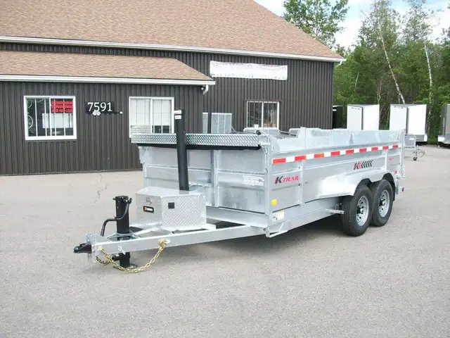 2025 K-Trail DOMPEUR 82in. X 14' 2 ESSIEUX 7000LB. CONTRACTEUR U in Cargo & Utility Trailers in Laval / North Shore - Image 11