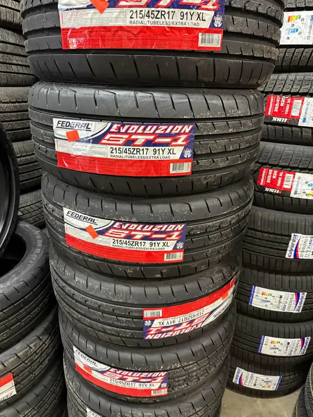 215/45ZR17 FEDERAL EVOLUZION SUMMER TIRES ! FULL SET PRICE! in Tires & Rims in Markham / York Region - Image 2
