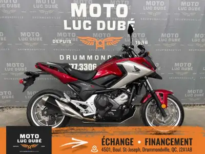 Honda NC750X DCT 2017 43 593 KM TRANSMISSION AUTOMATIQUE DCT FREINS ABS SIÈGE CONFORT SHAD NOUS OFFR...