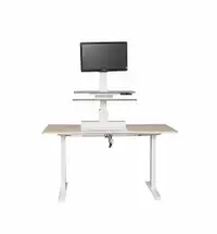 Make any desk a standing desk with the Merit Vue Electric Riser