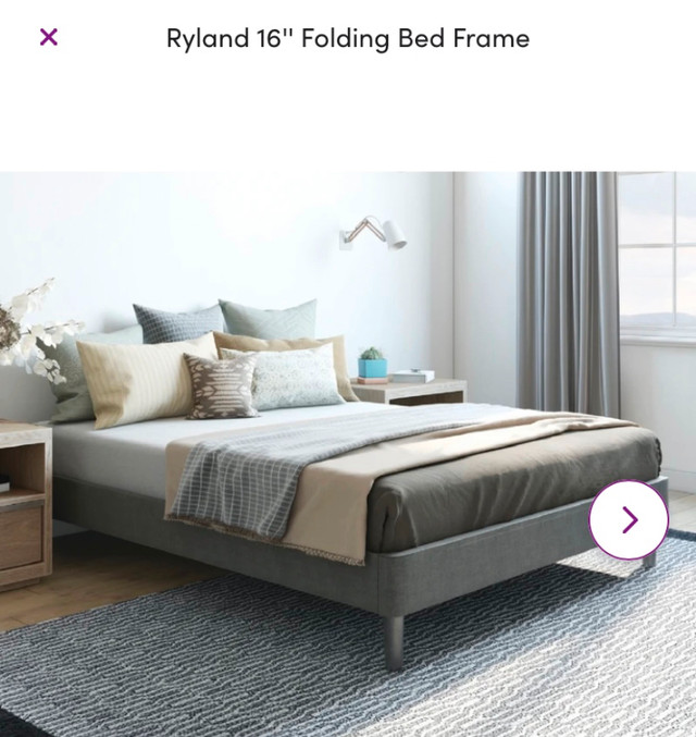 Ryland 16" King Bed Frame in Beds & Mattresses in Saskatoon - Image 2