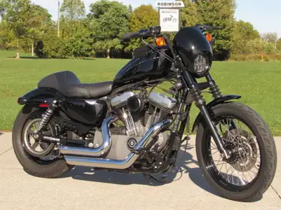 Loud and Throaty XL1200 Nightster - $3,000 in Options This 2008 XL1200 Nightster has the cool Bobber...