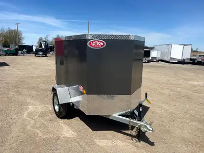 CANADIAN MADE GALVANIZED COMPACT CARGO 4' X 6' ENCLOSED CARGO TRAILER! The Canadian Made Compact Car...