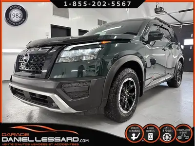 NISSAN PATHFINDER ROCK CREEK, VERT OBSIDIENNE, MAG 18PO, 3.5L, REMORQUAGE 6000LBS, BALLONS OK POUR B...