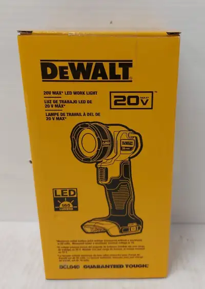 (I-24674) Dewalt DCL040 Flash Light, View more
