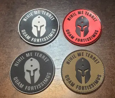 Nihil Me Terret Spartan Warrior Tactical PVC Velcro Morale Patch, View more