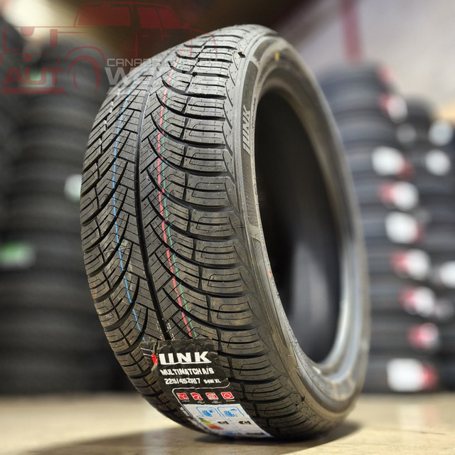 BRAND NEW! 225/45ZR17 ALL-WEATHER Tires - ONLY $102.30 each! in Tires & Rims in Red Deer
